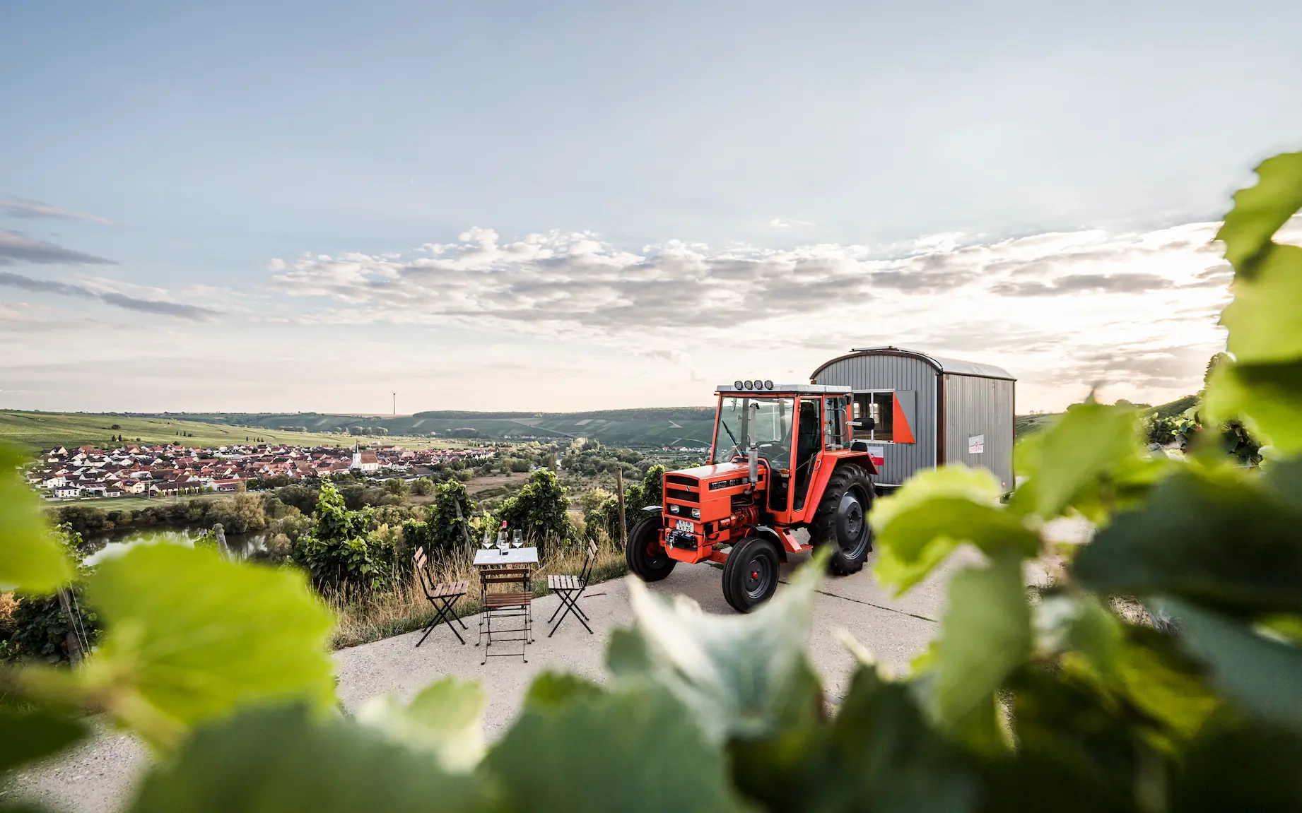 MainGenussTrail Station in den Weinbergen