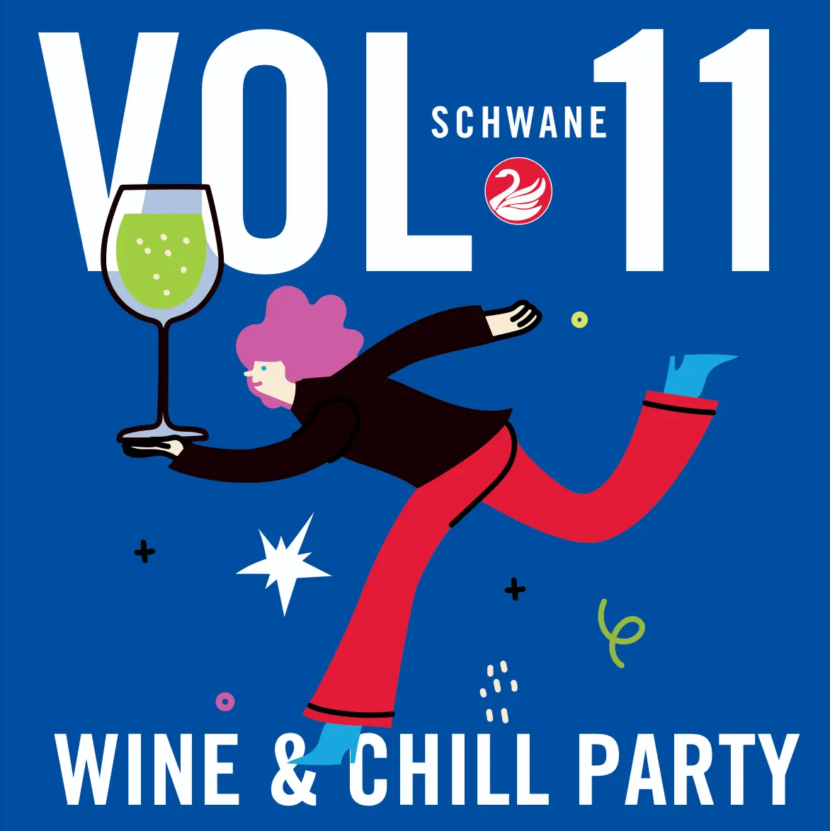 Flyer der Wine & Chill Party 2026 am 04. Juli 2026 um 19 Uhr